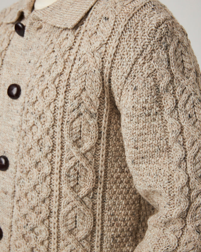 Peregrine Hudson Aran Cardigan - Skiddaw-Men&#39;s Sweaters-Brooklyn-Vancouver-Yaletown-Canada