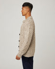 Peregrine Hudson Aran Cardigan - Skiddaw-Men's Sweaters-Brooklyn-Vancouver-Yaletown-Canada
