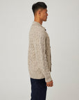 Peregrine Hudson Aran Cardigan - Skiddaw-Men's Sweaters-Brooklyn-Vancouver-Yaletown-Canada