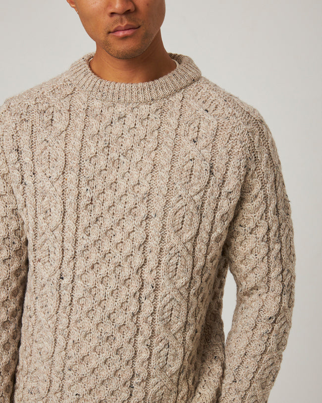 Peregrine Hudson Aran Jumper - Skiddaw-Men's Sweaters-Brooklyn-Vancouver-Yaletown-Canada
