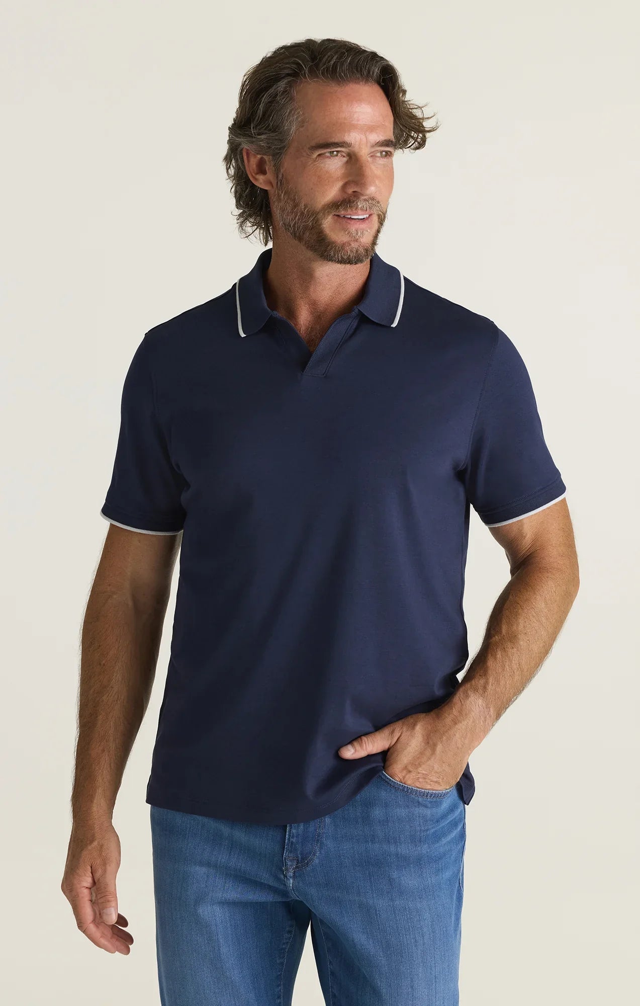 34 Heritage Riviera Polo Navy-Men's T-Shirts-Howard-Surrey-Canada