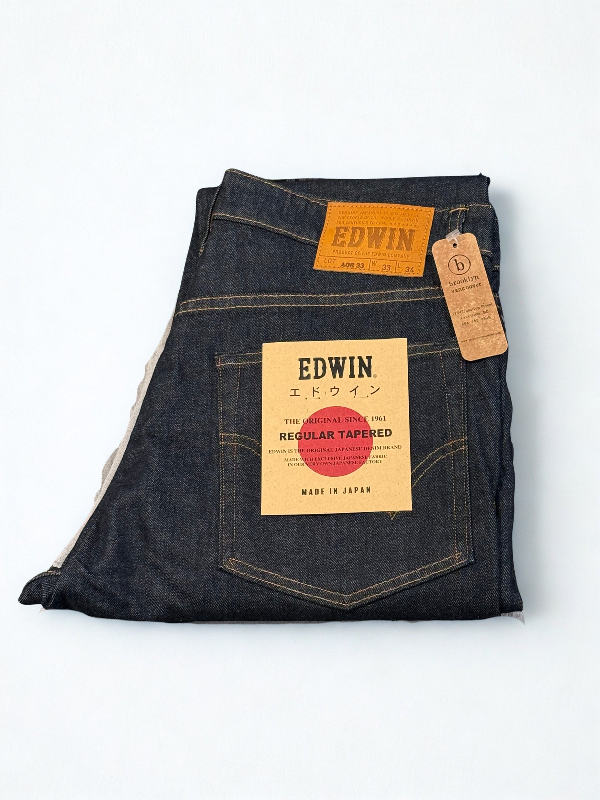 Edwin Aoro3 Regular TAPERED- Wet-Men's Denim-Brooklyn-Vancouver-Yaletown-Canada