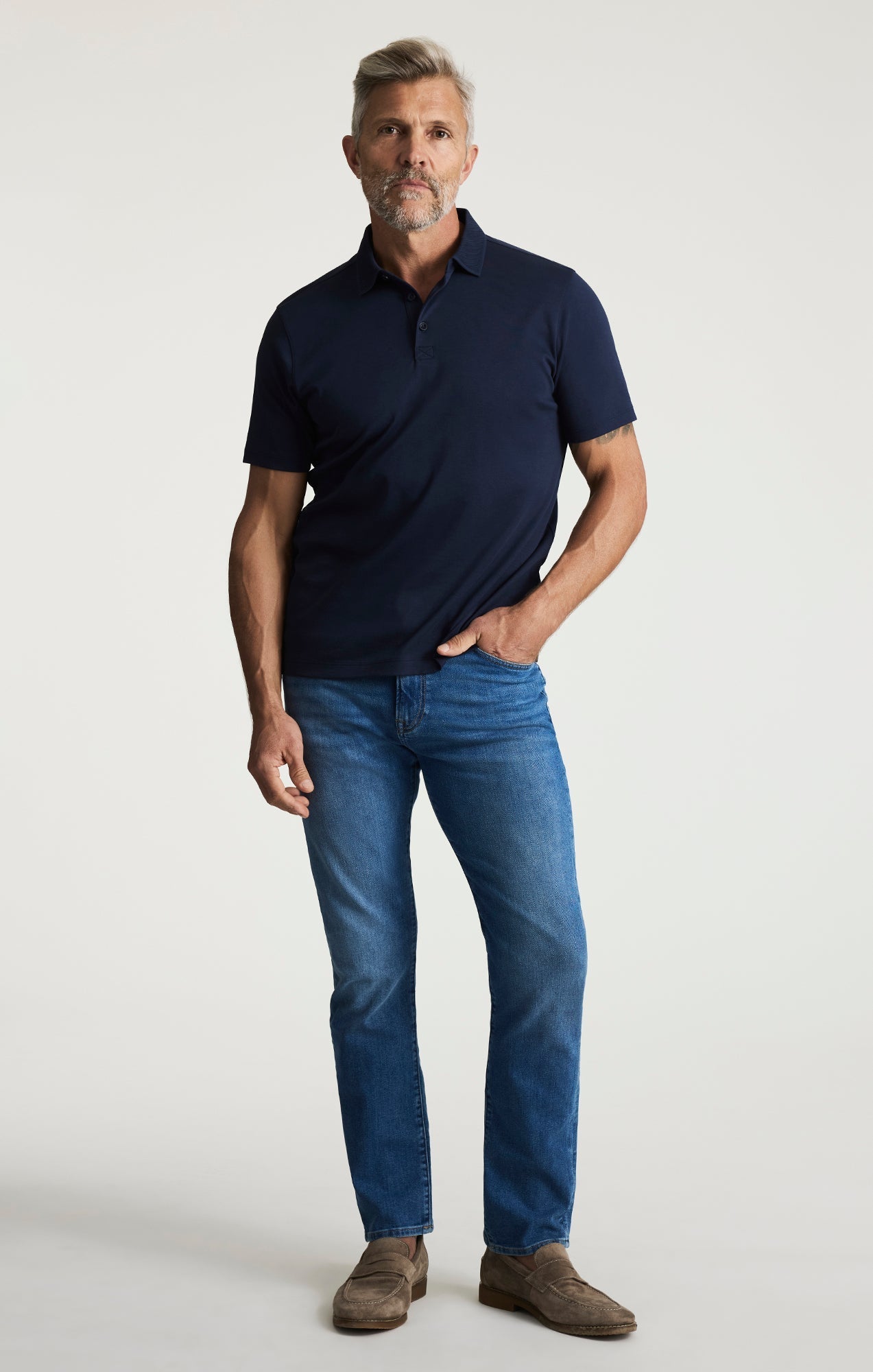 34 Heritage Courage Mid Brushed Aerodenim-Men's Pants-Brooklyn-Vancouver-Yaletown-Canada