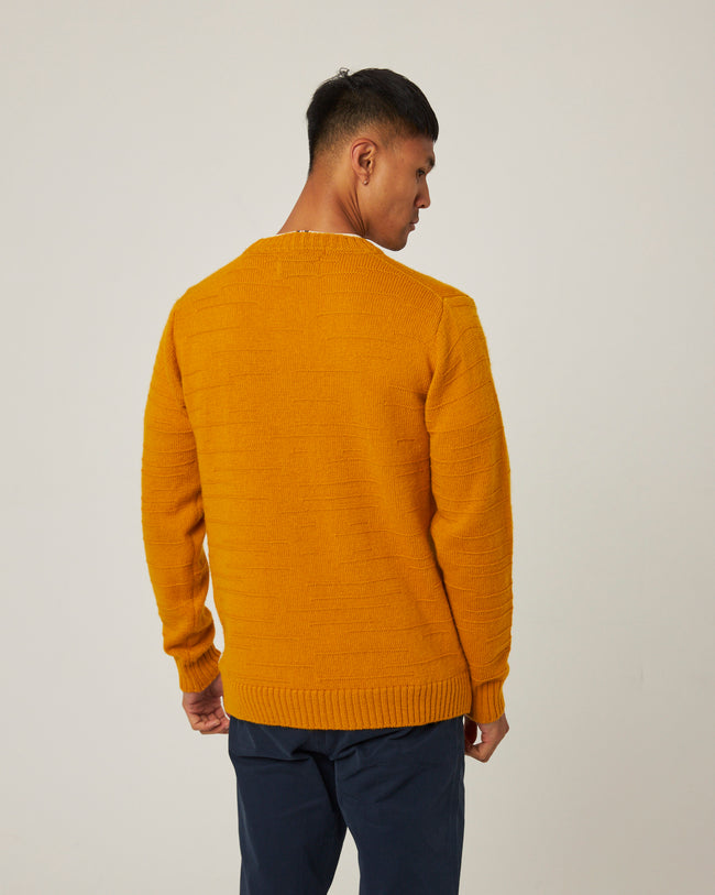 Peregrine Intercity Crew Jumper - Honey-Men&#39;s Sweaters-Brooklyn-Vancouver-Yaletown-Canada
