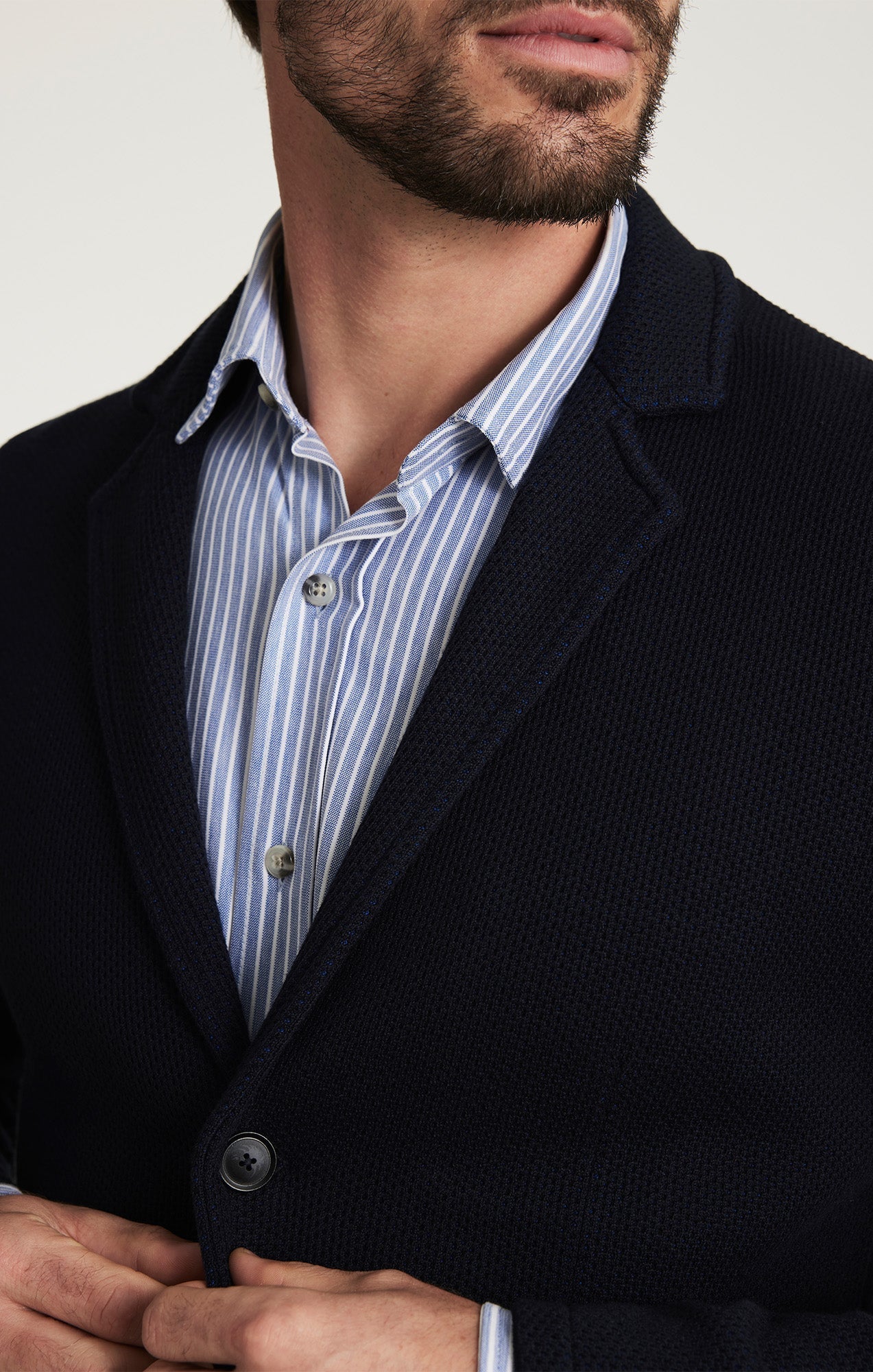 34 Heritage Double Face Blazer Navy-Men&#39;s Blazers-Brooklyn-Vancouver-Yaletown-Canada