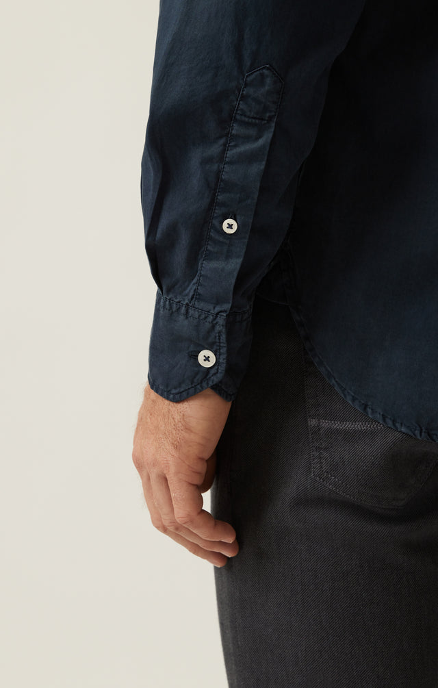 34 Heritage Shirt Luxe Twill - Dress Blues-Men&#39;s Shirts-Brooklyn-Vancouver-Yaletown-Canada