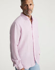 34 Heritage Linen Shirt Lilac-Men's Shirts-Brooklyn-Vancouver-Yaletown-Canada