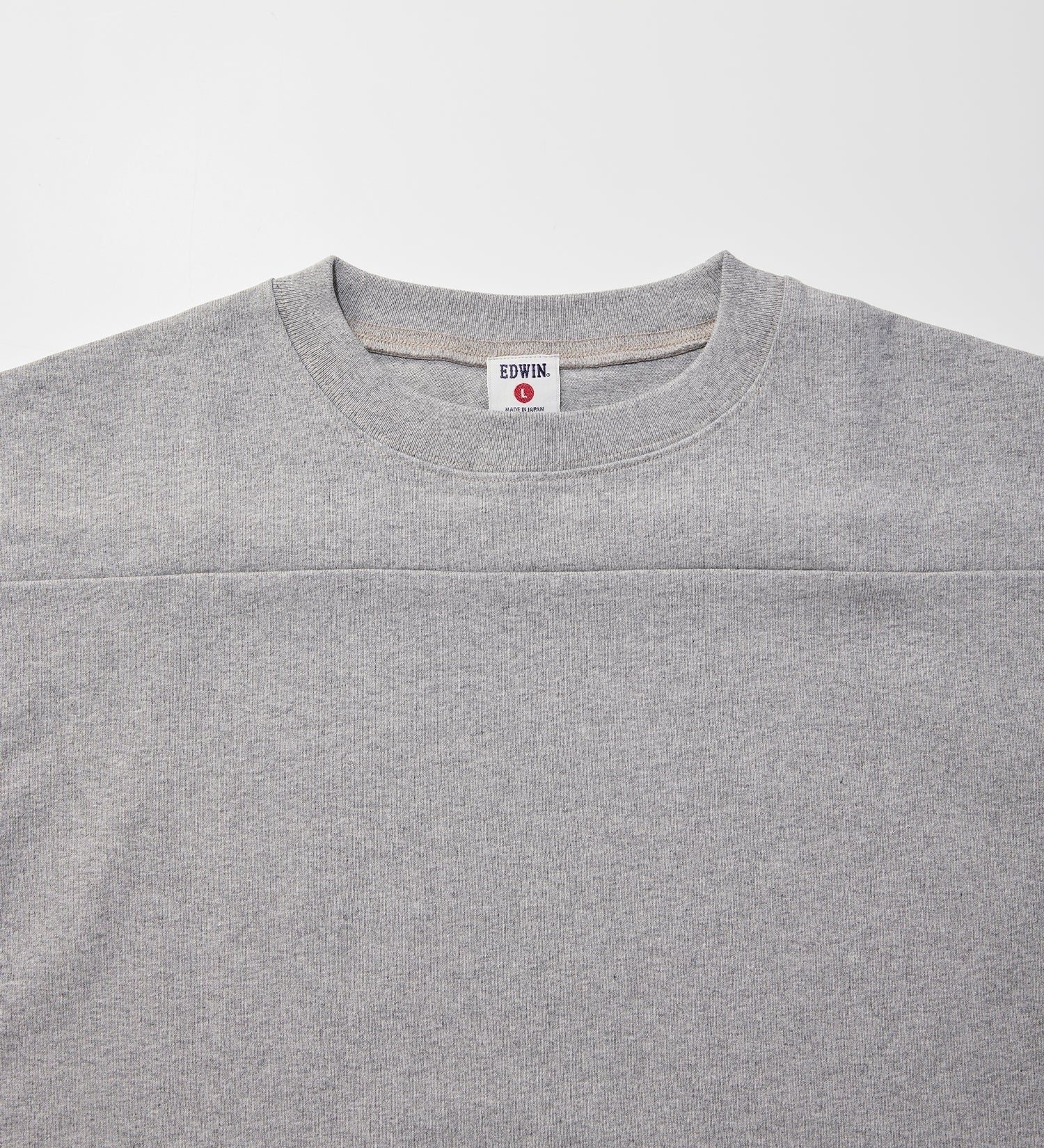 Edwin Football T-Shirt - Gry-Men's T-Shirts-Brooklyn-Vancouver-Yaletown-Canada