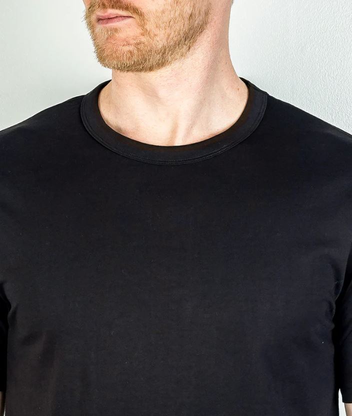 Jude 100% Pima Cotton SS Kris T-Shirt Black-Men's T-Shirts-Brooklyn-Vancouver-Yaletown-Canada