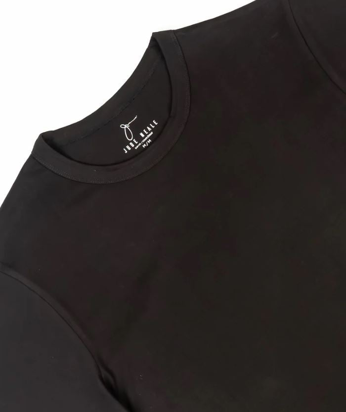 Jude 100% Pima Cotton SS Kris T-Shirt Black-Men's T-Shirts-Brooklyn-Vancouver-Yaletown-Canada