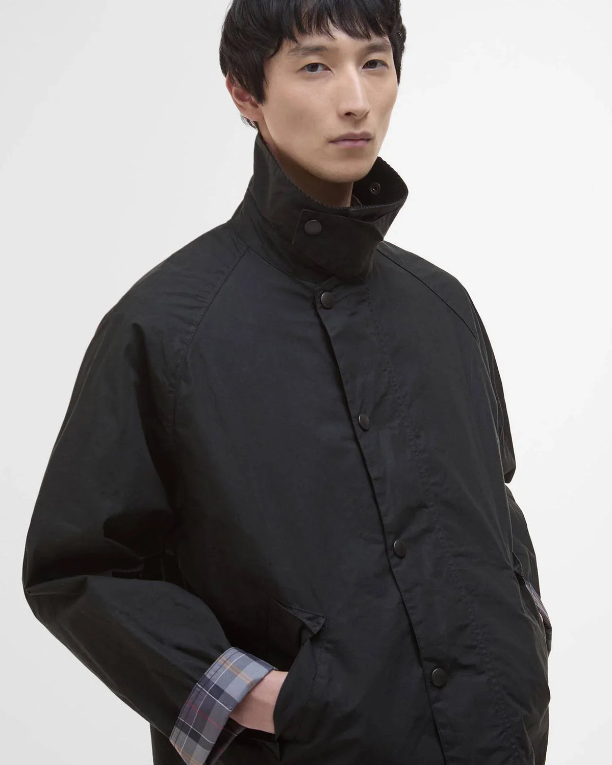 Barbour Os Transport Wax Jacket - Black-Men's Coats-Brooklyn-Vancouver-Yaletown-Canada