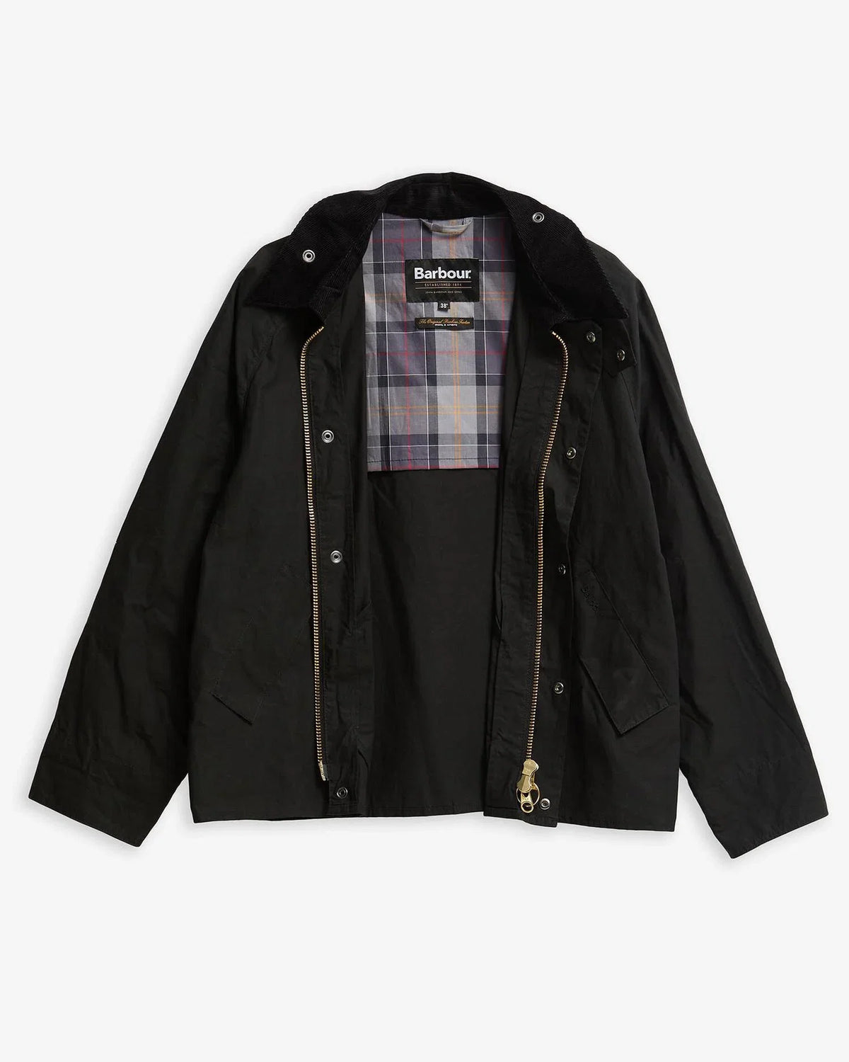 Barbour Os Transport Wax Jacket - Black-Men's Coats-Brooklyn-Vancouver-Yaletown-Canada