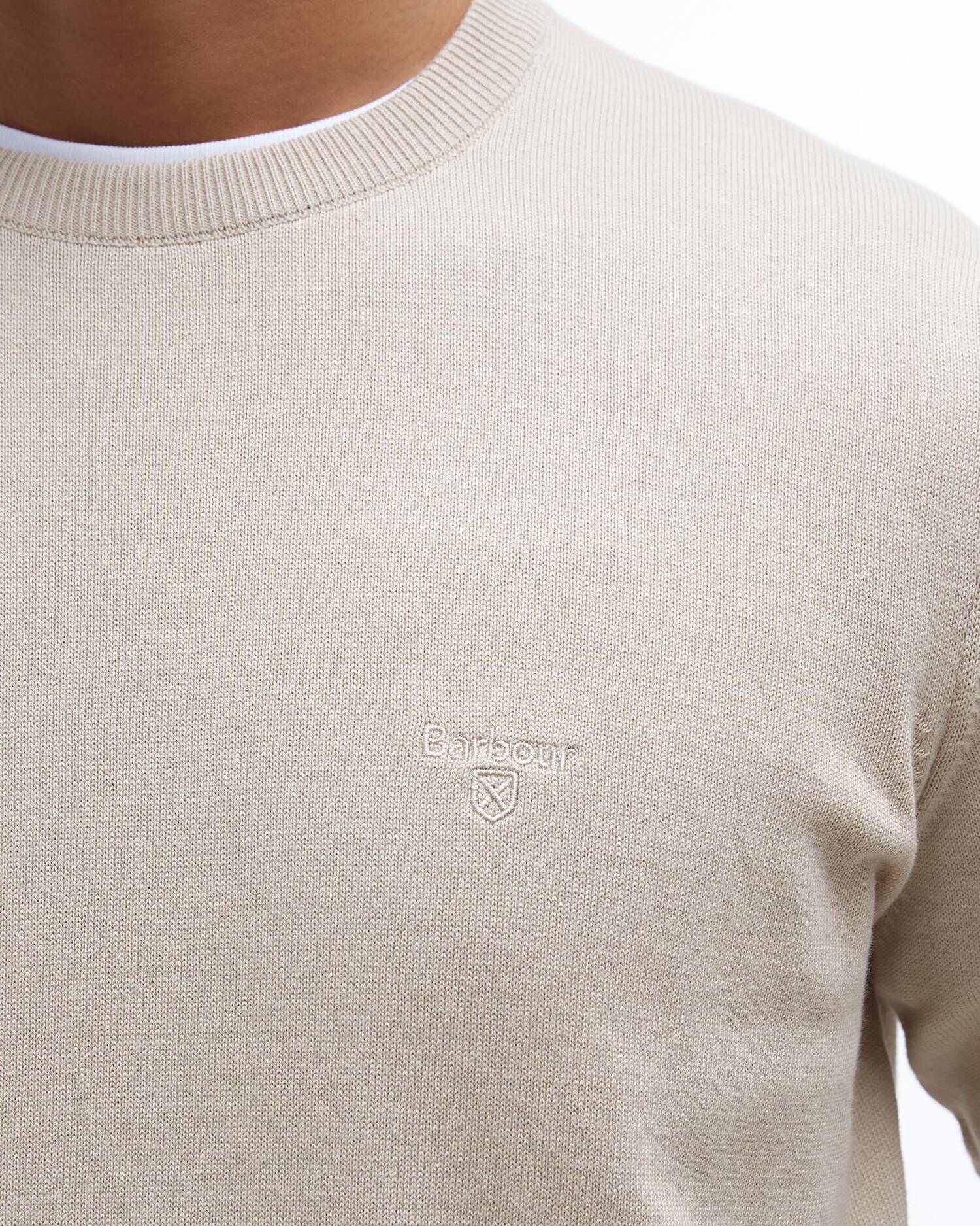 Barbour Pima Crew - Mist-Men's Sweaters-Brooklyn-Vancouver-Yaletown-Canada