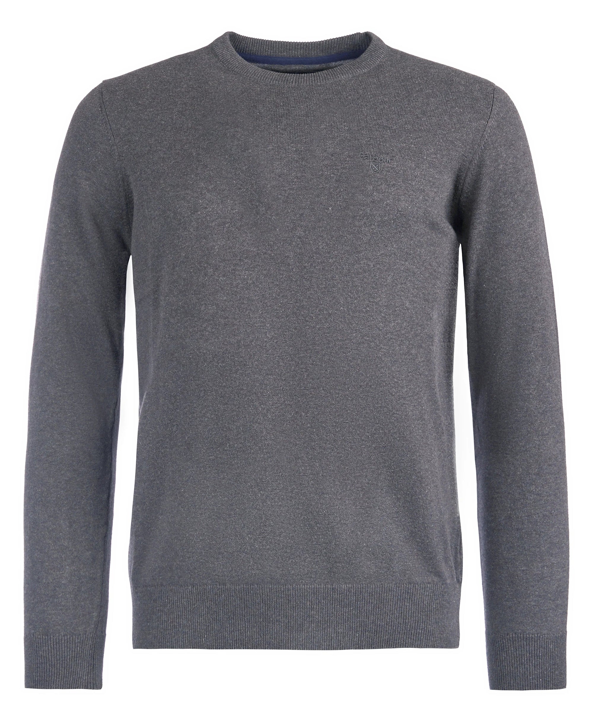 Barbour Pima Cotton Crewneck Sweater - Charcoal-Men's Sweaters-Brooklyn-Vancouver-Yaletown-Canada