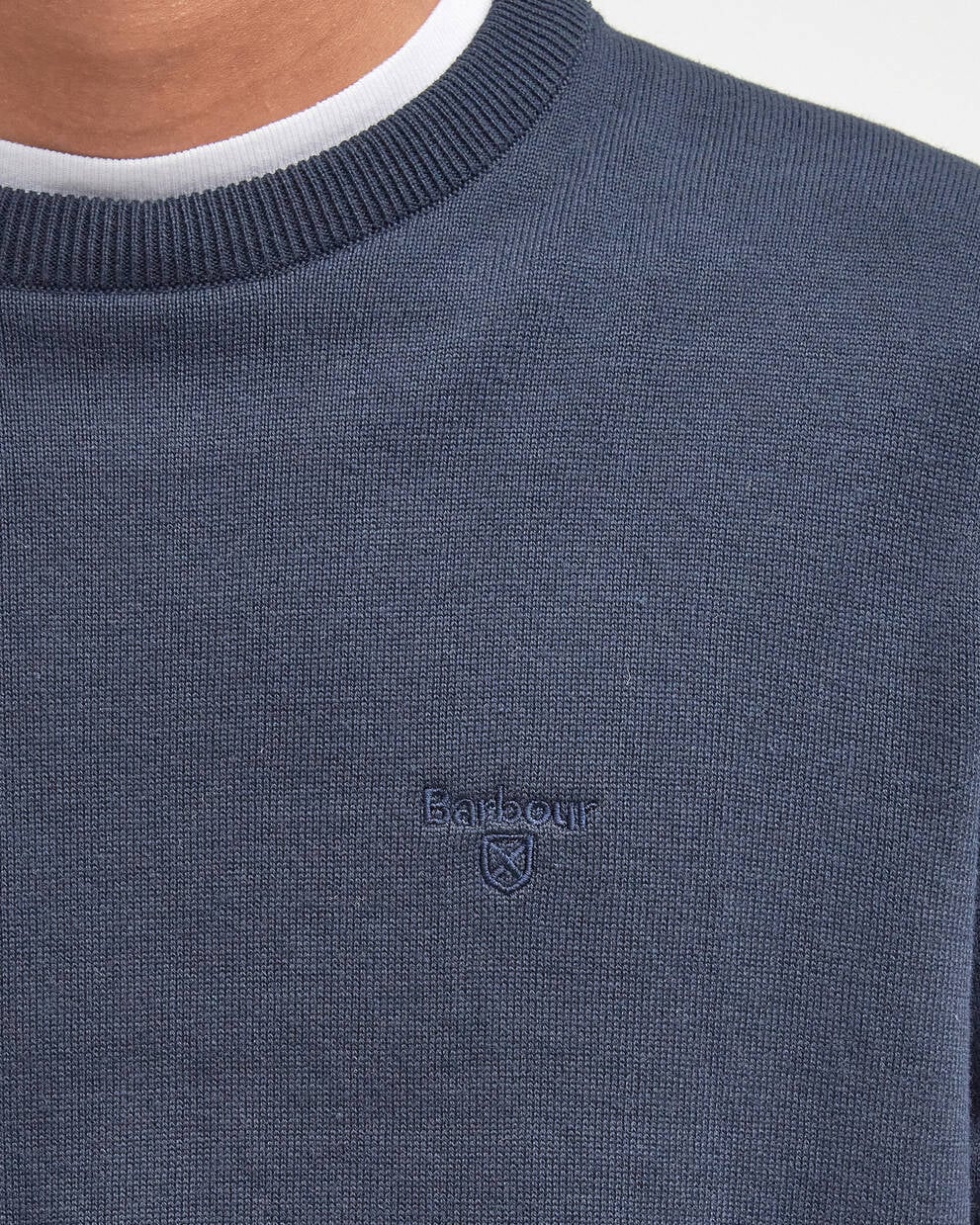 Barbour Pima Cotton Crewneck Sweater - Navy-Men's Sweaters-Brooklyn-Vancouver-Yaletown-Canada