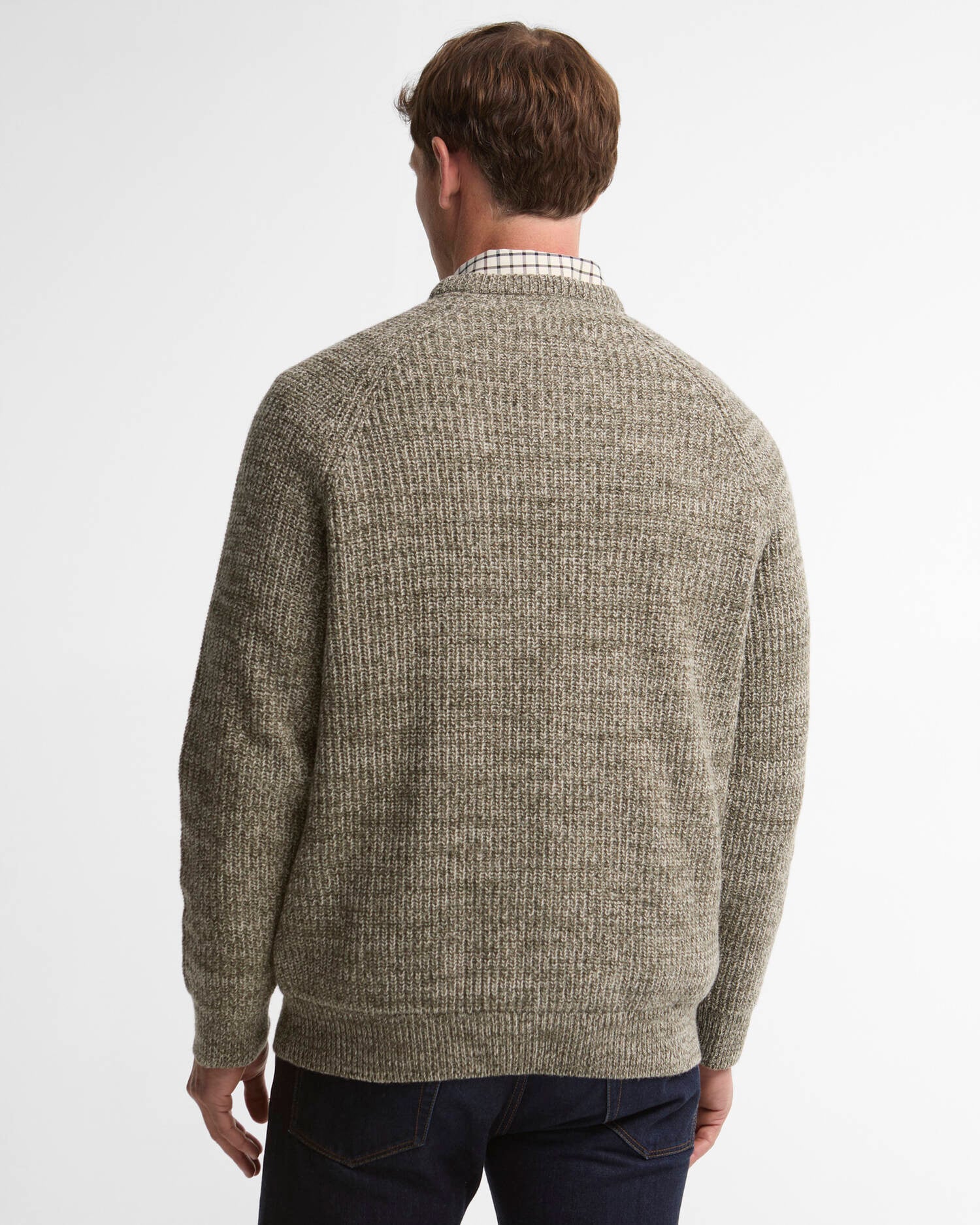 Barbour Horseford Crew Neck Jumper - Shadow Green-Men's Sweaters-Brooklyn-Vancouver-Yaletown-Canada