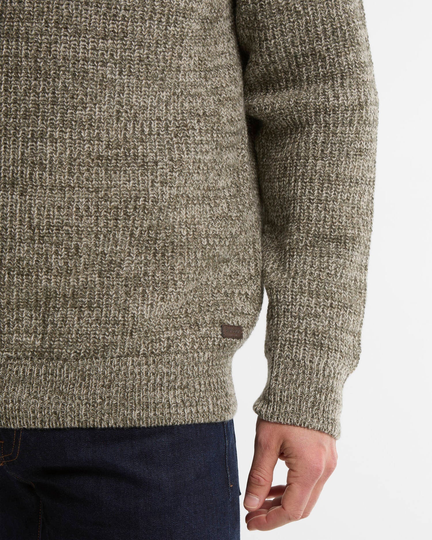 Barbour Horseford Crew Neck Jumper - Shadow Green-Men's Sweaters-Brooklyn-Vancouver-Yaletown-Canada