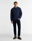 Barbour Horseford Crew Neck Jumper - Navy-Men's Sweaters-Brooklyn-Vancouver-Yaletown-Canada