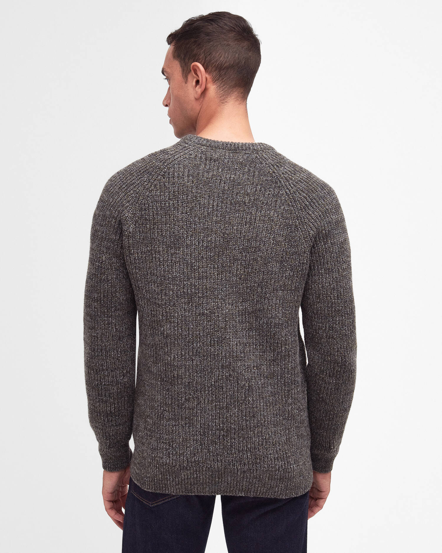 Barbour Horseford Crew Neck Jumper - Olive-Men's Sweaters-Brooklyn-Vancouver-Yaletown-Canada