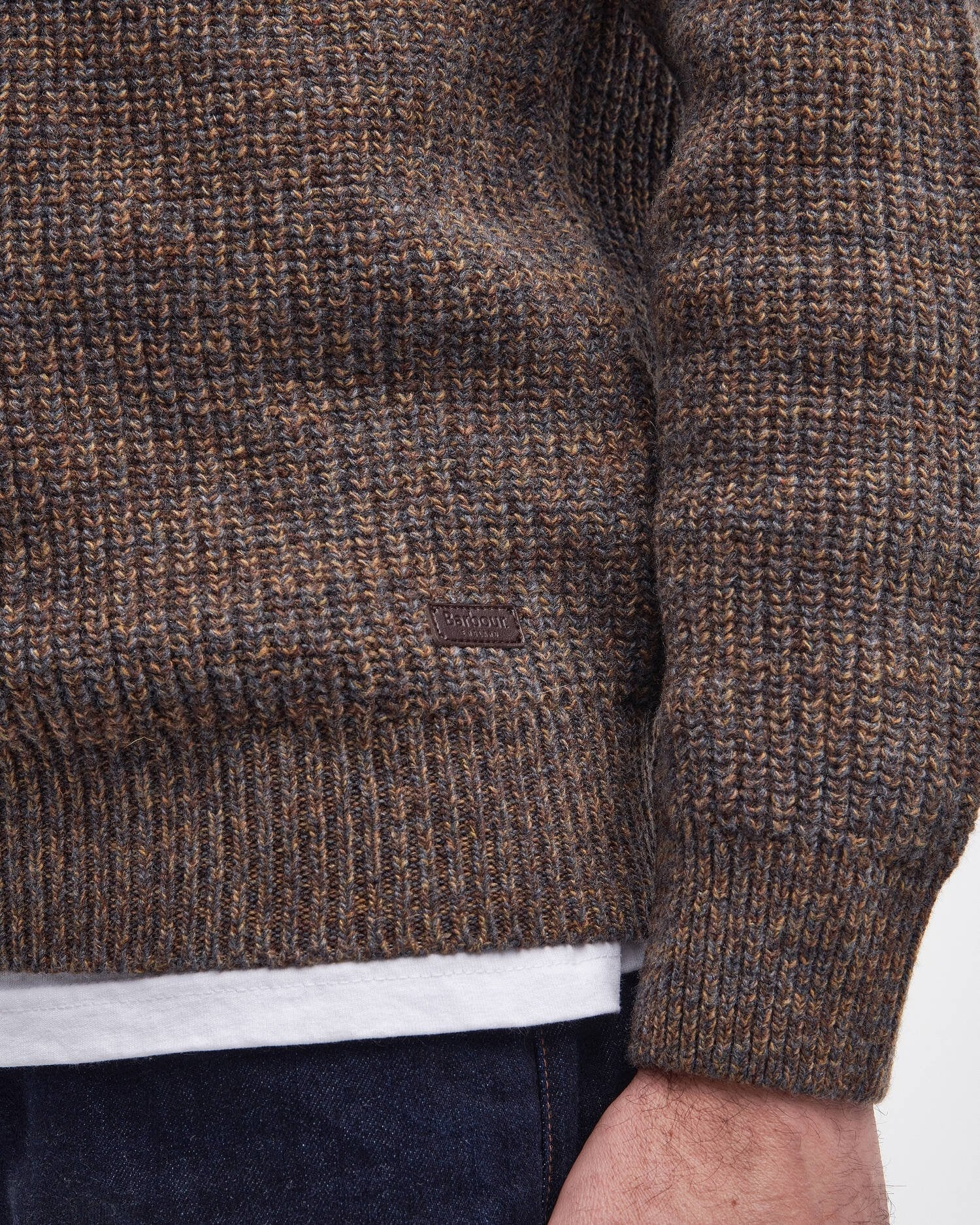 Barbour Horseford Crew Neck Jumper - Sandstone-Men&#39;s Sweaters-Brooklyn-Vancouver-Yaletown-Canada