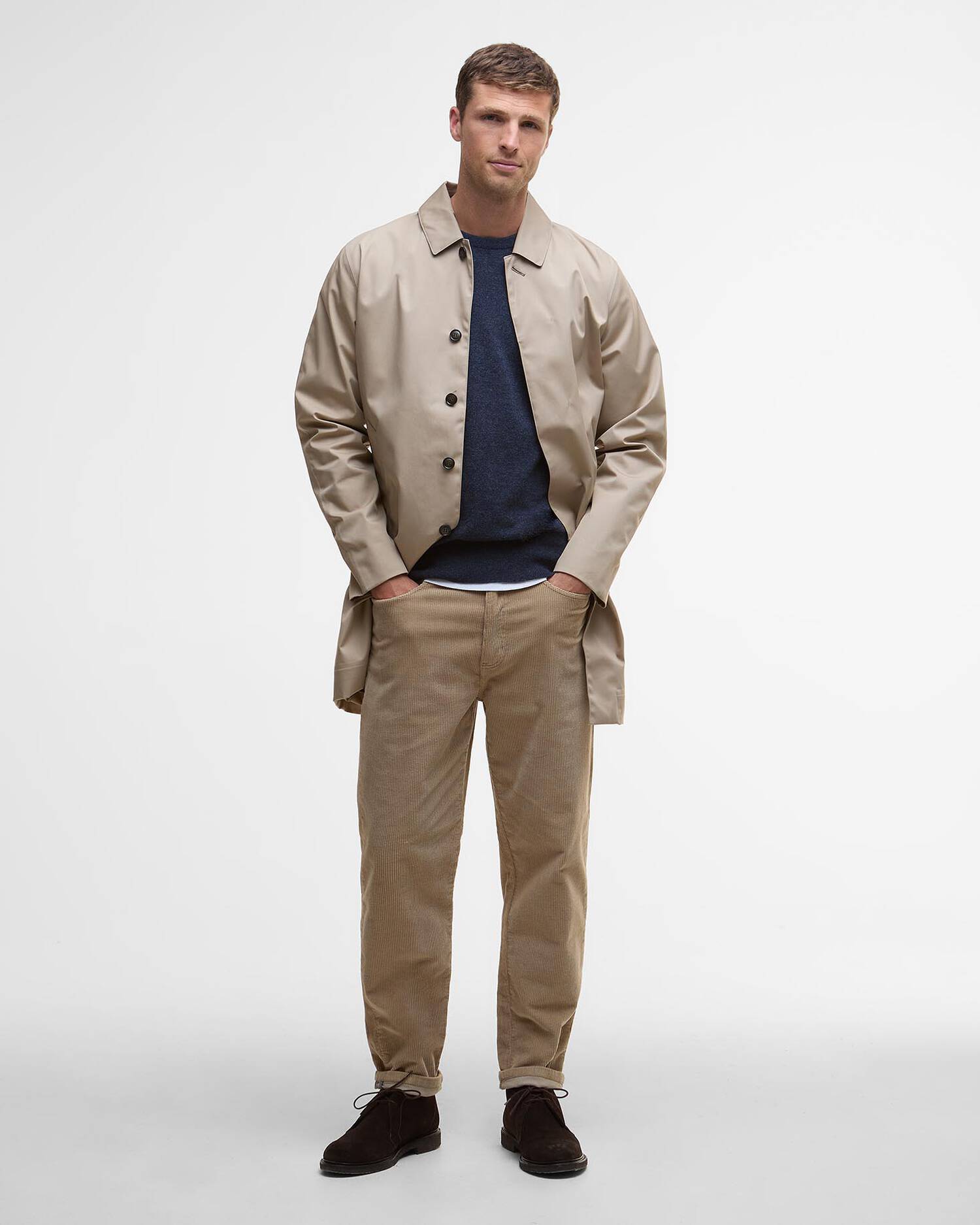 Barbour Waterbury Crew Neck Sweater - Navy-Men&#39;s Sweaters-Brooklyn-Vancouver-Yaletown-Canada