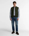 Barbour Marcus Knitted Gilet - Olive-Men's Sweaters-Brooklyn-Vancouver-Yaletown-Canada
