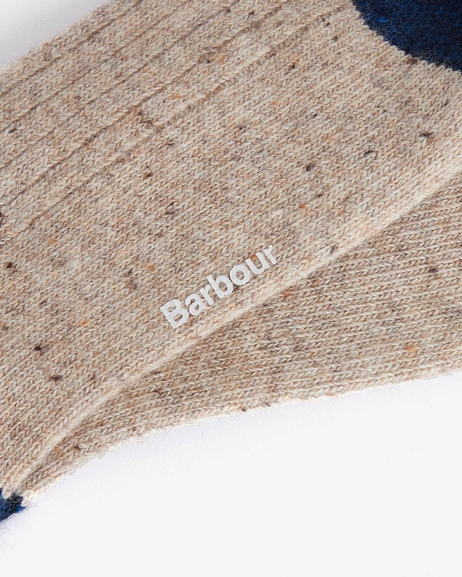 Barbour Houghton Socks - Stone/Navy-Men's Accessories-Brooklyn-Vancouver-Yaletown-Canada
