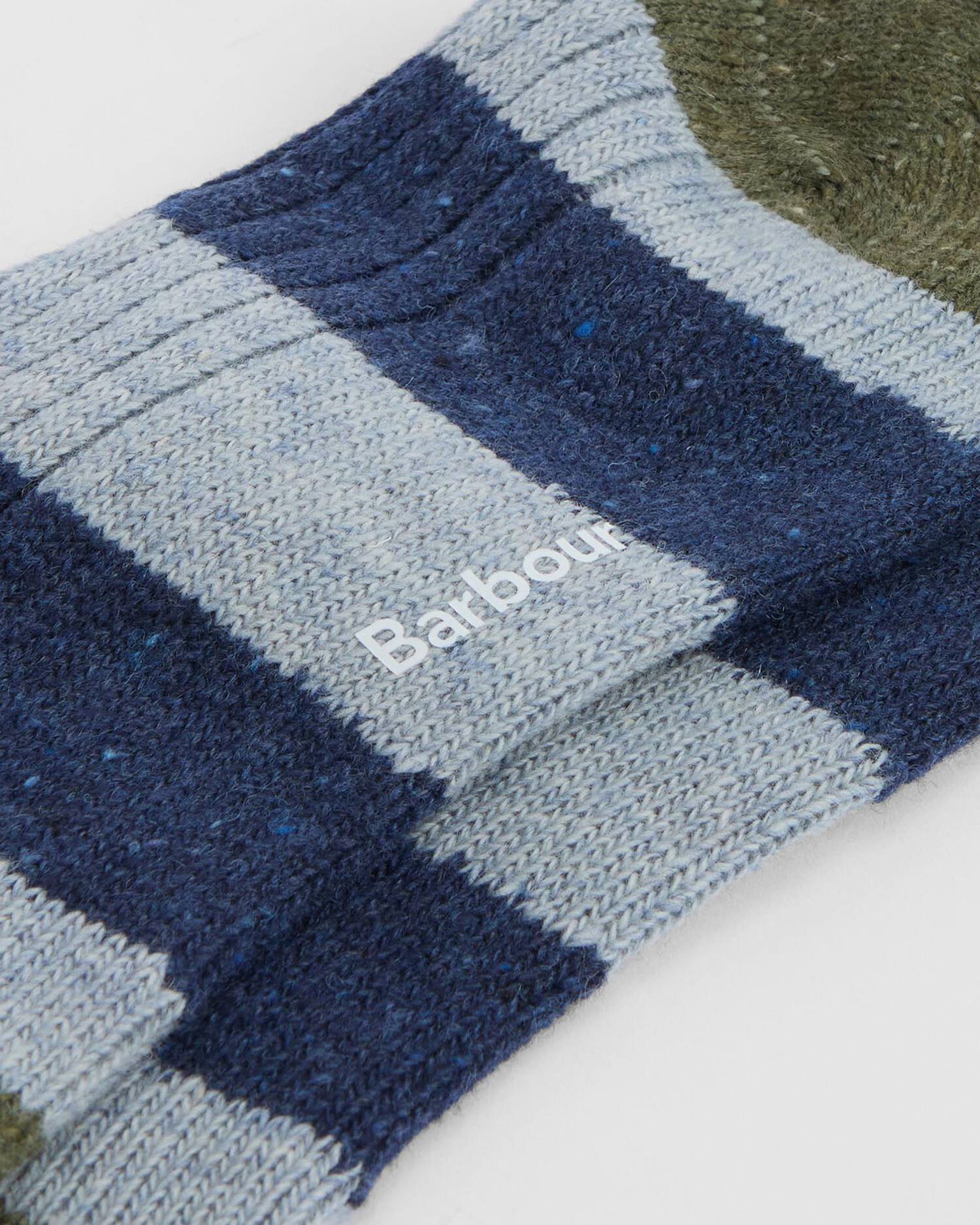 Barbour Houghton Stripe Socks - Blue Stone-Men's Accessories-Brooklyn-Vancouver-Yaletown-Canada
