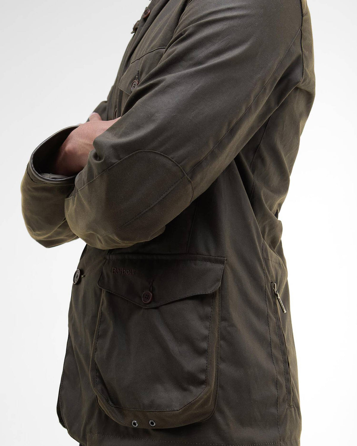 Barbour Beacon Sports Wax Jacket - Olive-Men's Jackets-Brooklyn-Vancouver-Yaletown-Canada