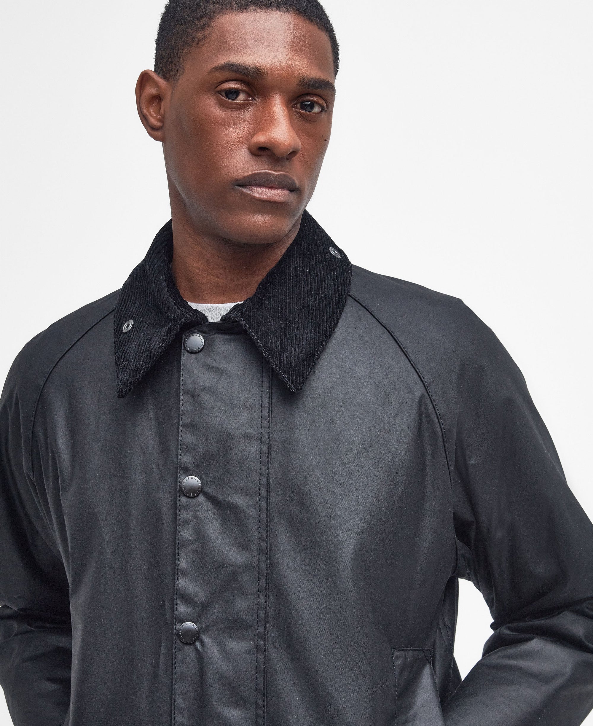 Barbour Beaufort Waxed Jacket - Black-Men's Coats-Brooklyn-Vancouver-Yaletown-Canada