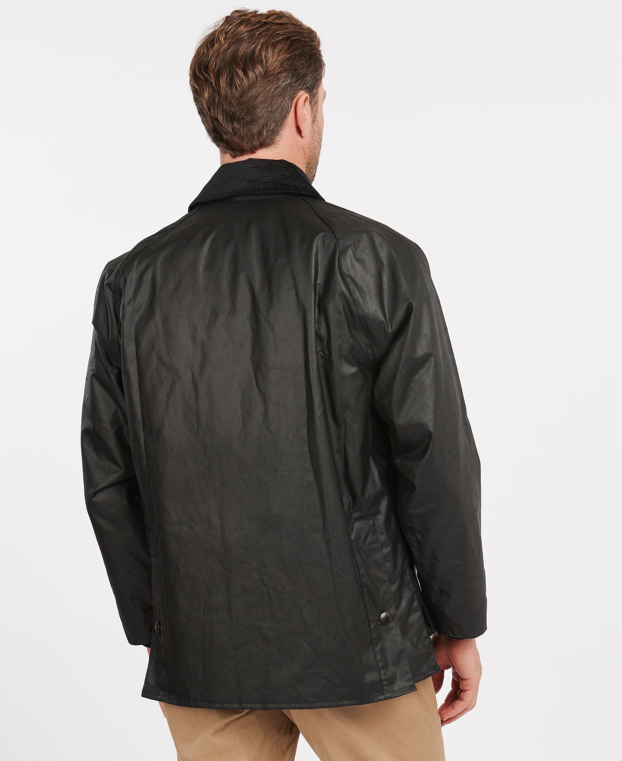 Barbour Bedale Wax Coat - Black-Men's Coats-Brooklyn-Vancouver-Yaletown-Canada