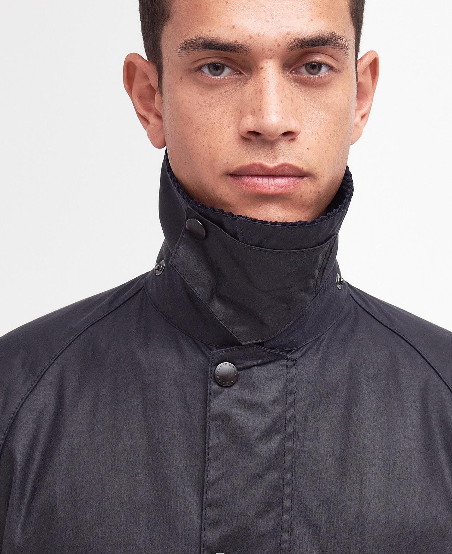 Barbour Bedale Wax Coat - Navy-Men's Coats-Brooklyn-Vancouver-Yaletown-Canada
