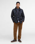 Barbour Sapper Wax Jacket - Black/Classic-Men's Jackets-Brooklyn-Vancouver-Yaletown-Canada