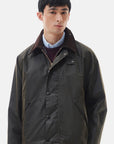 Barbour Os Transport Wax Jacket - Olive-Men's Coats-Brooklyn-Vancouver-Yaletown-Canada