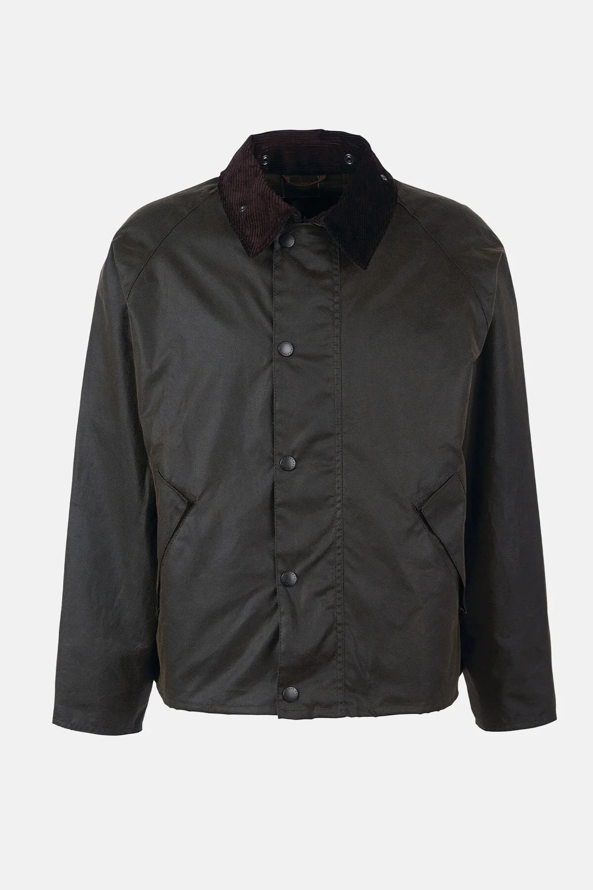 Barbour Os Transport Wax Jacket - Olive-Men's Coats-Brooklyn-Vancouver-Yaletown-Canada