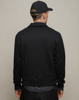 Merz Authentic Fleece Half-Zip Sweatshirt - Deep Black-Men's Sweatshirts-Brooklyn-Vancouver-Yaletown-Canada
