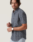 34 Heritage Field Short Sleeve Shirt Dark Navy-Men's Shirts-Brooklyn-Vancouver-Yaletown-Canada