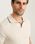34 Heritage Polo Sweater Pure Cashmere-Men's Sweaters-Brooklyn-Vancouver-Yaletown-Canada