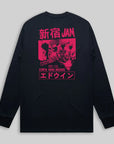 Edwin Long Sleeve Tee - Navy Punk Logo