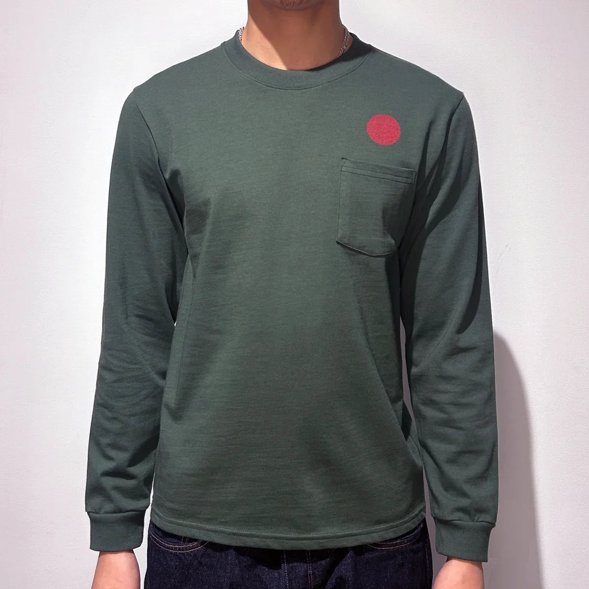 Edwin Long Sleeve Tee - Green Rising Sun