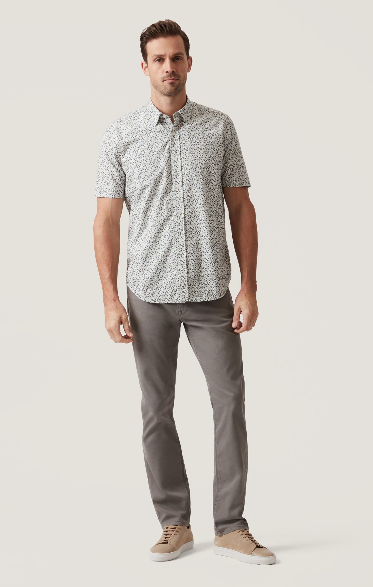 34 Heritage Grove Short Sleeve Shirt Olive-Men's Shirts-Brooklyn-Vancouver-Yaletown-Canada
