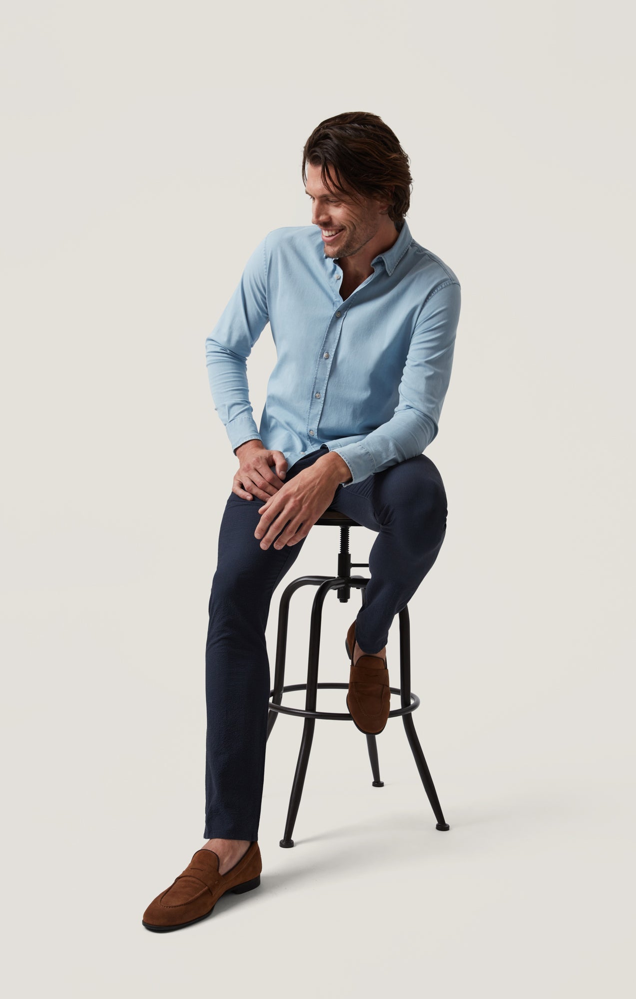 34 Heritage Verona Night Seersucker Kona-Men's Pants-Brooklyn-Vancouver-Yaletown-Canada