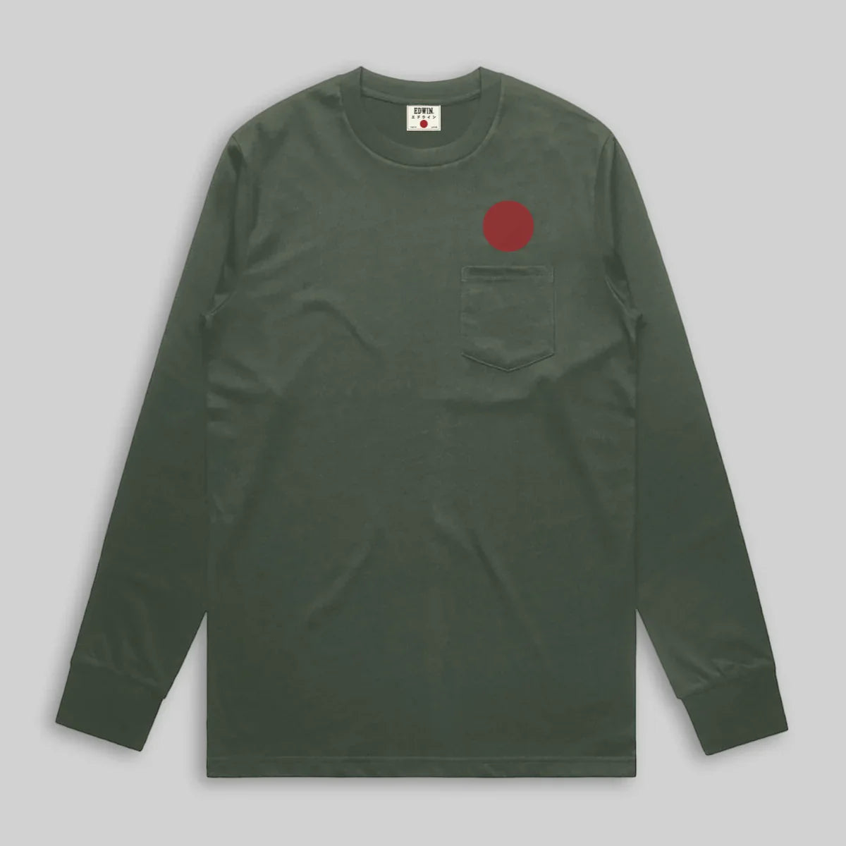 Edwin Long Sleeve Tee - Green Rising Sun