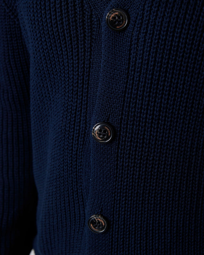 Peregrine River Cardigan - Navy-Men's Sweaters-Brooklyn-Vancouver-Yaletown-Canada