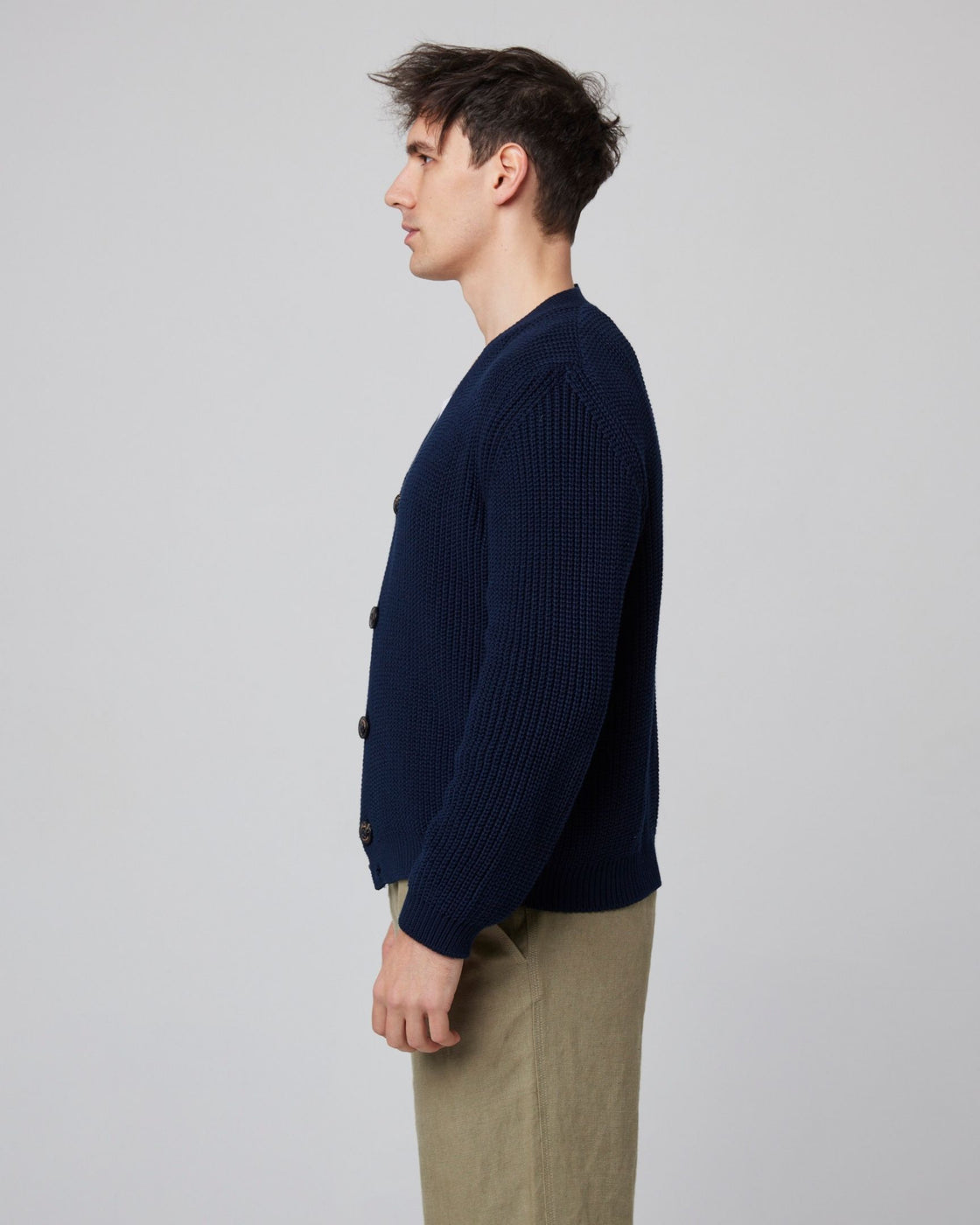 Peregrine River Cardigan - Navy-Men's Sweaters-Brooklyn-Vancouver-Yaletown-Canada