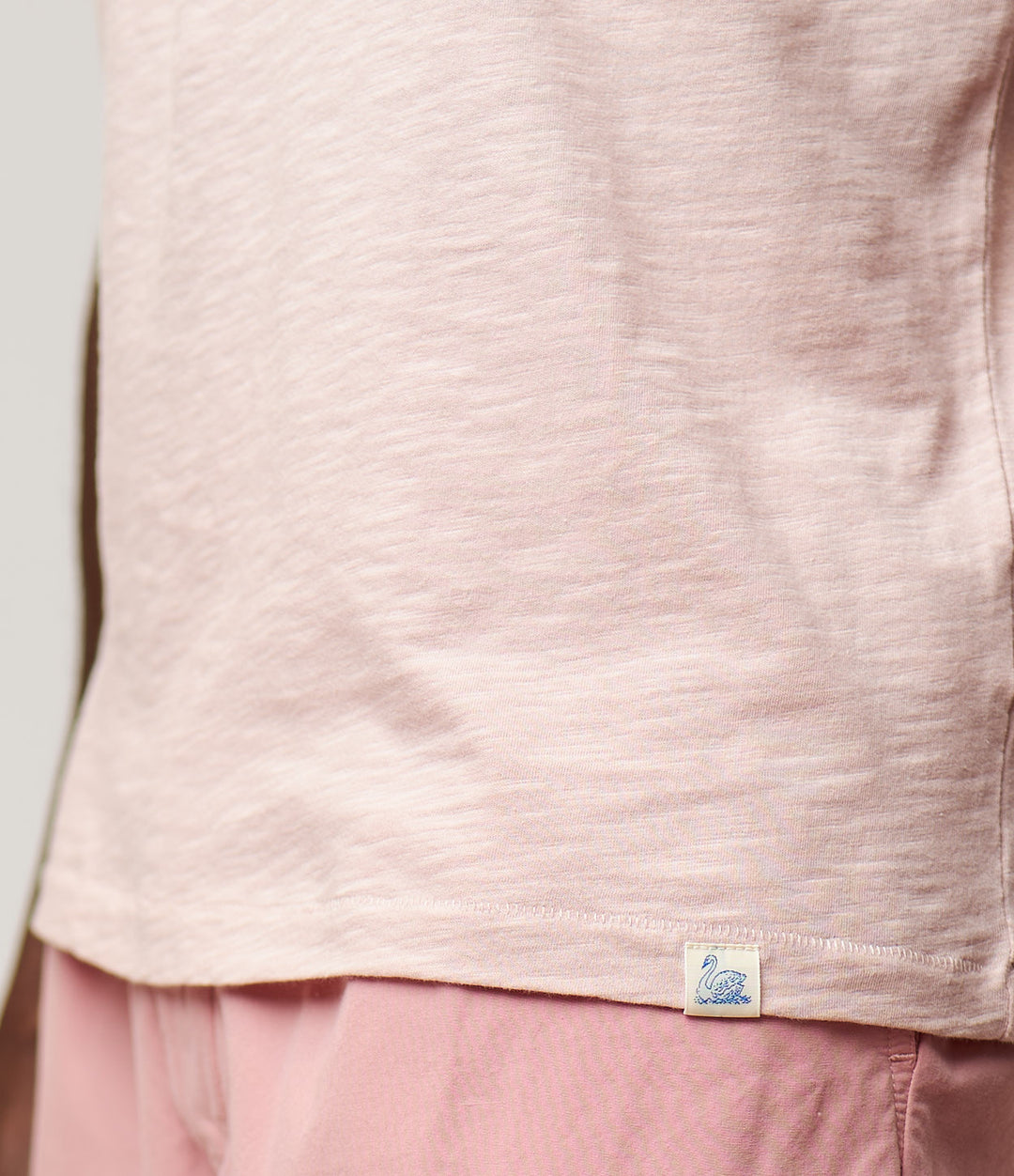 Merz Slub Pima Cotton T-Shirt - Dusted Pink-Men's T-Shirts-Brooklyn-Vancouver-Yaletown-Canada