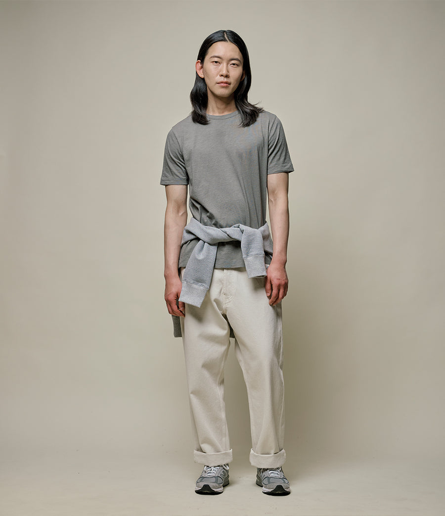 Merz Slub Pima Cotton T-Shirt - Vintage Army-Men's T-Shirts-Brooklyn-Vancouver-Yaletown-Canada