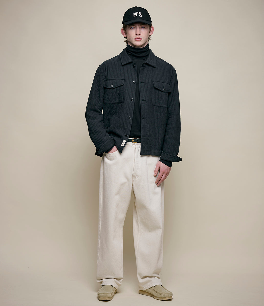 Merz Unisex Padded Shirt - charcoal-Men&#39;s T-Shirts-Brooklyn-Vancouver-Yaletown-Canada