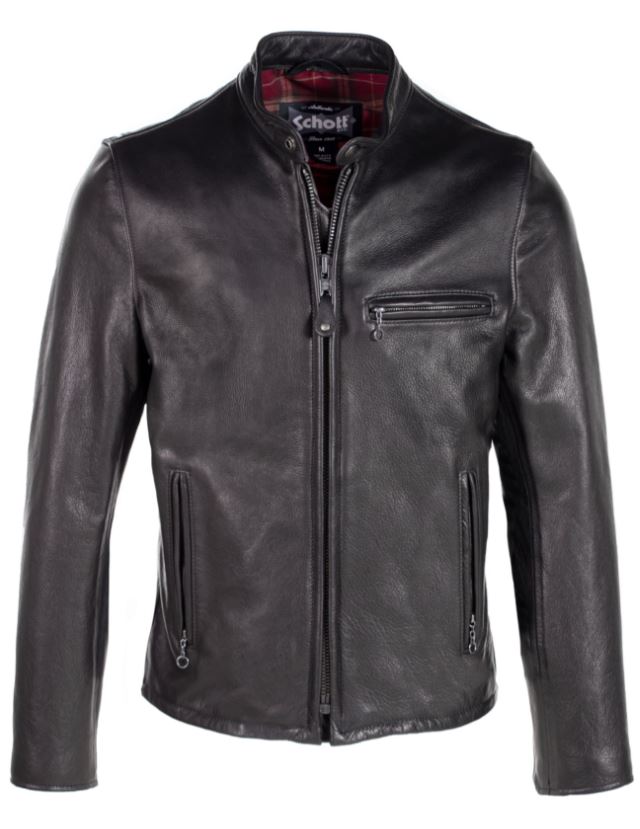 Schott CORE Cowhide Perfecto Cafe Leather Jacket-Men's Leather Jackets-Yaletown-Vancouver-Surrey-Canada