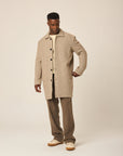 Peregrine Scout Wool Coat - Oak Heringbone-Men's Coats-Brooklyn-Vancouver-Yaletown-Canada